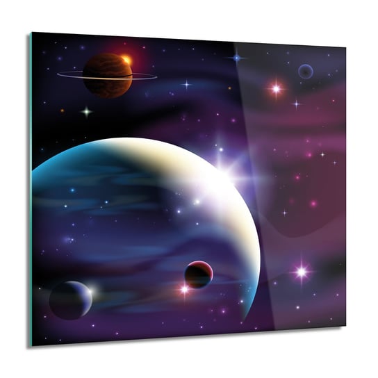 Planeta kosmos niebo foto na szkle 60x60 cm ArtPrintCave