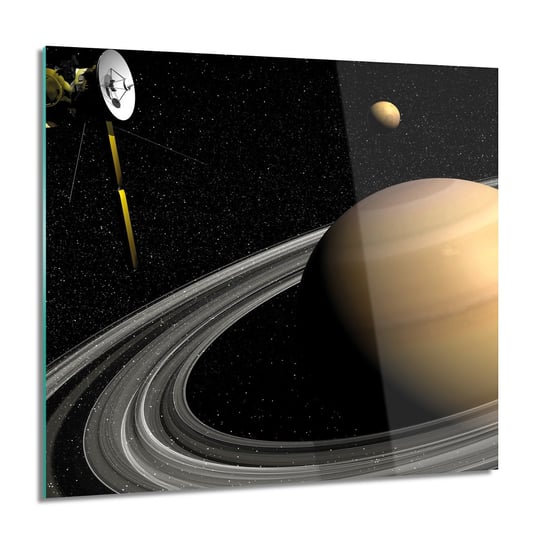 Planety kosmos do łazienki obraz na szkle, 60x60 cm ArtPrintCave
