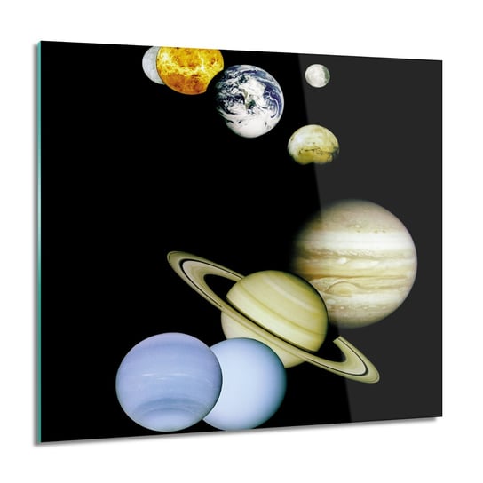 Planety kosmos foto szklane ścienne 60x60 cm ArtPrintCave