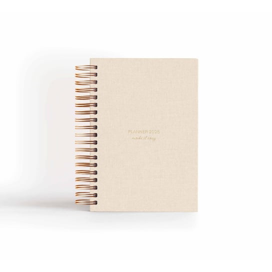 Planner dzienny na spirali 2025 – Arena Silente Make it Easy