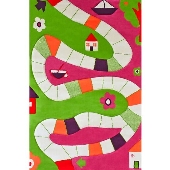 Plansza Do Gry - Różowy Dywan Dziecięcy Soft Play 100X150 Cm. Ivi Carpets IVI Carpets