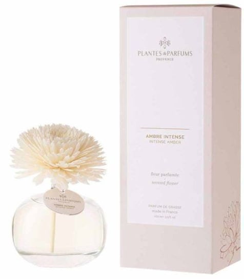 Plantes&Parfums Provence, Dyfuzor zapachowy z kwiatkiem Drogocenna Ambra, 100 ml PLANTES&PARFUMS PROVENCE