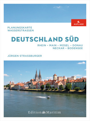 Planungskarte Wasserstraßen Deutschland Süd Delius Klasing