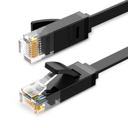 Płaski kabel sieciowy UGREEN Ethernet RJ45, Cat.6, UTP, 12m (czarny) uGreen