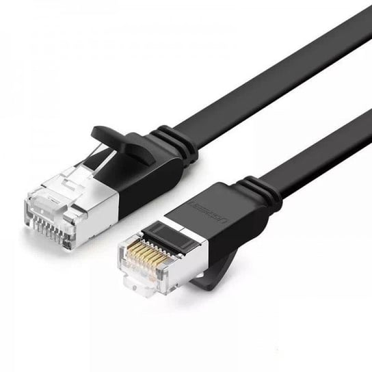 Płaski kabel sieciowy UGREEN z metalowymi wtyczkami, Ethernet RJ45, Cat.6, UTP, 0.5m, czarny uGreen