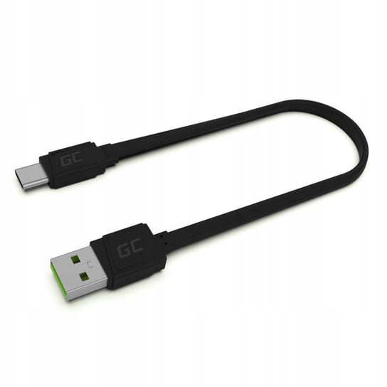 Płaski Krótki Kabel Gc Usb-A - Usb-C Type C 25Cm Quick Charge Greencell