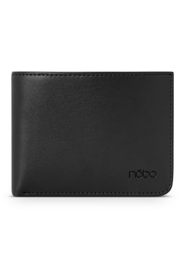 Płaski męski portfel skórzany Nobo czarny Nobo