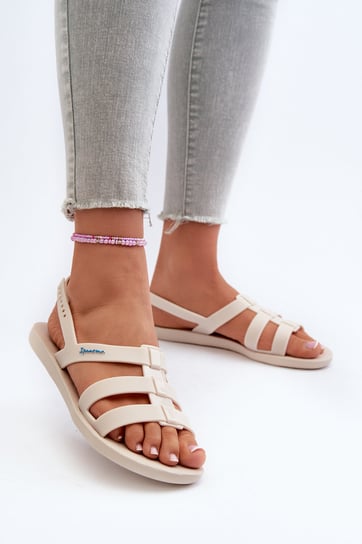 Płaskie Sandały Damskie 83516 Ipanema Style Sandal Fem Beżowe-41/42 Ipanema