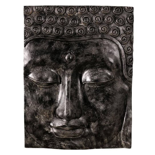 Płaskorzeźba Budda, czarna, 86x20x114 cm Dekoria