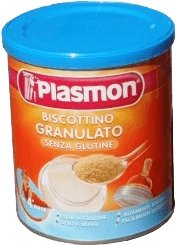 Plasmon, Bezglutenowe ciasteczka granulowane, 2x374 g Plasmon