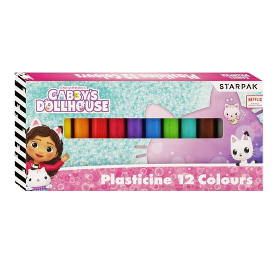 Plastelina 12 kolorów Gabby s DollHouse STARPAK 529137 Starpak