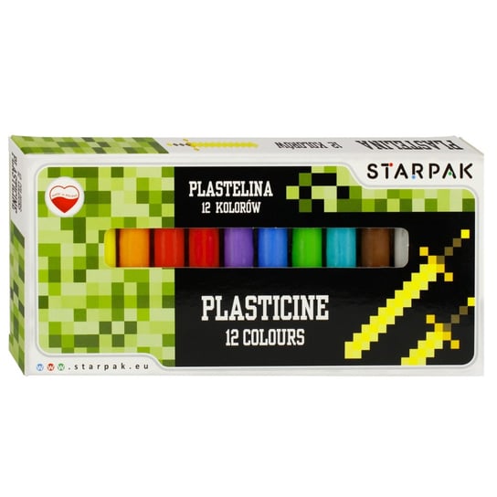 Plastelina 12 Kolorów Pixel Game Starpak 472913 Starpak
