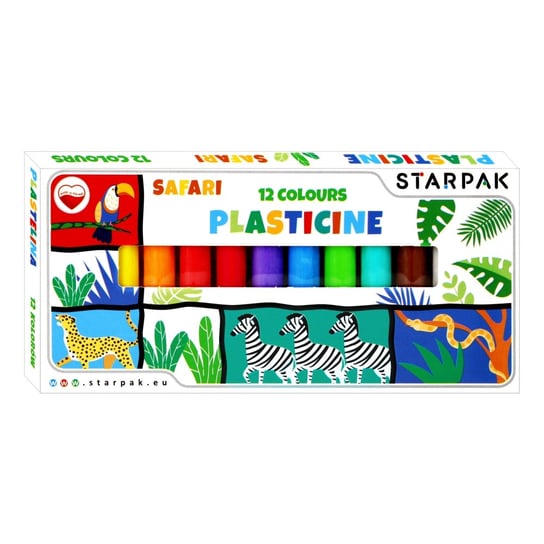 Plastelina 12 Kolorów Safari Starpak 494007 Starpak