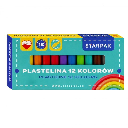 Plastelina 12 kolorów School STARPAK 533623 Starpak