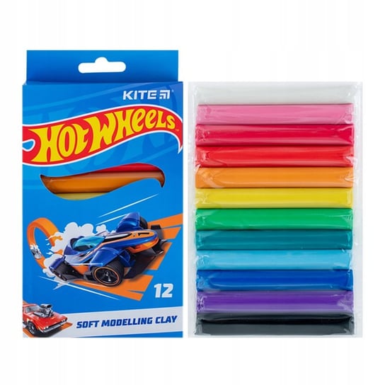 Plastelina 12 Kolorów Szkolna Dla Dzieci HOT WHEELS Kite KITE