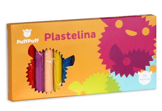 Plastelina, 15 neonowych kolorów, Puffpuff Puff Puff