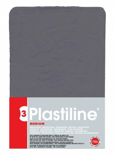 Plastelina Art. Plastiline Dark Grey 55 Medium 750g Inna marka
