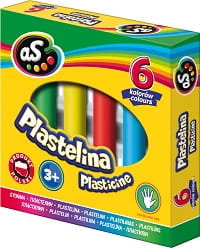 Plastelina AS 6 kolorów Astra