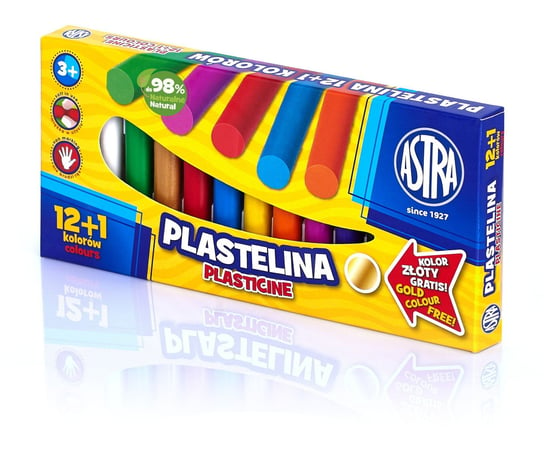Plastelina Astra 13 kolorów - 12+1 kolor Astra