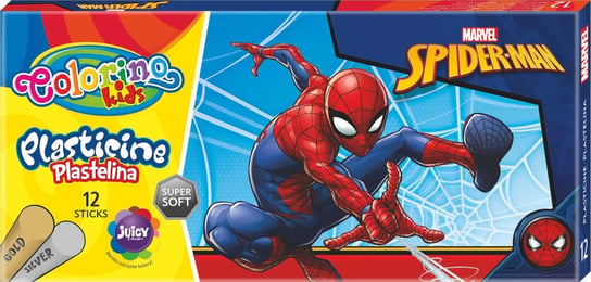 Plastelina Colorino Kids, Spiderman, 12 kolorów Colorino