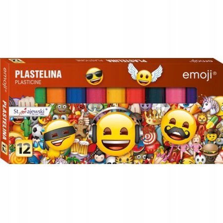 Plastelina EMOJI 12 kolorów ST.MAJEWSKI St.Majewski