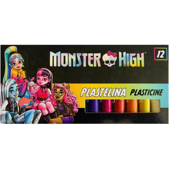 Plastelina Okrągła Zestaw 12 Sztuk Monster High Inna marka