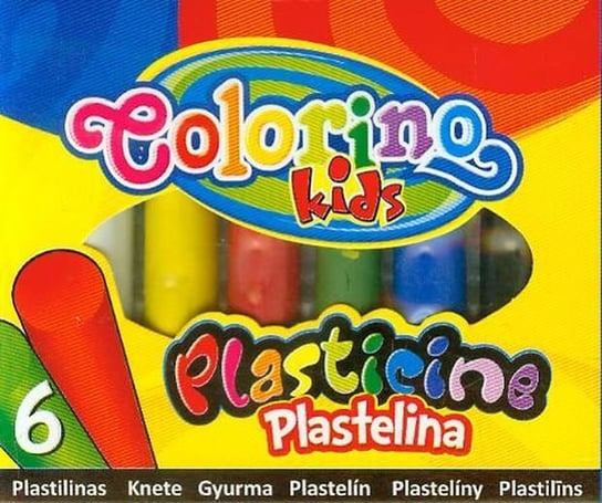 Plastelina szkolna, 6 kolorów Patio