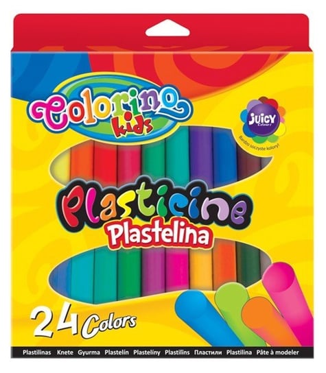 Plastelina szkolna, Colorino Kids, 24 kolory Patio