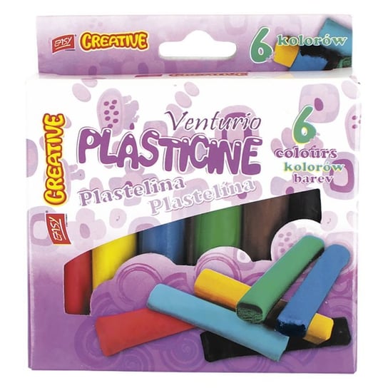 Plastelina Venturio, 6 kolorów Easy