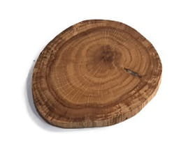 Plaster drewna Dąb bez kory OLEJOWANY szlifowany 7-10 cm / 1 cm AkademiaDrewna