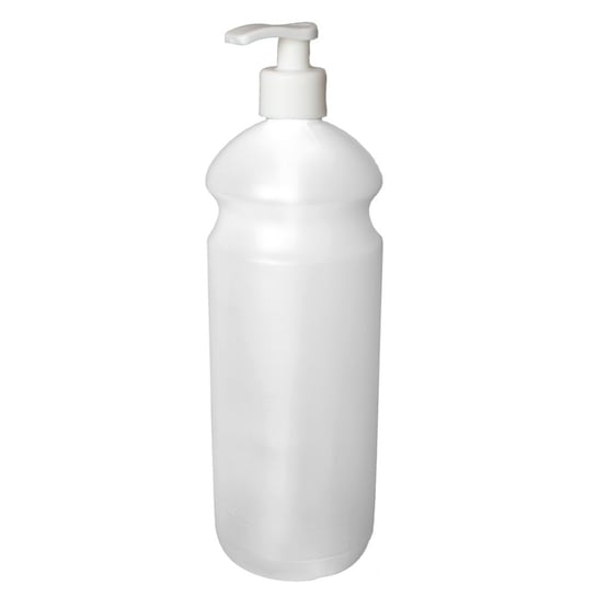 Plastikowa butelka pojemnik dozownik płyny dezynfekcji rąk mydła 1L z pompką HDPE MT3CH