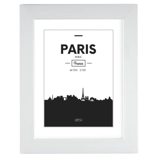 Plastikowa ramka na zdjęcie "Paryż", biała, 13 x 18 cm Inna marka