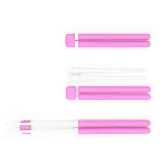 Plastikowe pałeczki wielorazowe Monbento MB Pair - pink Monbento