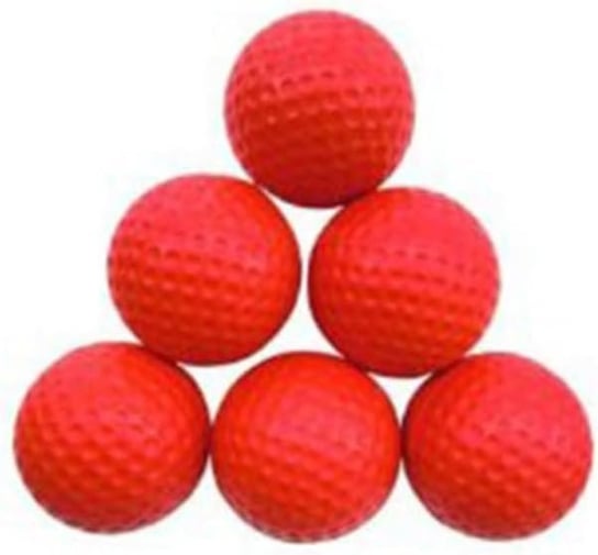 Plastikowe Piłki do Ćwiczeń Golfowych Czerwone PATIKIL - Pack 20 sztuk NIKCORP