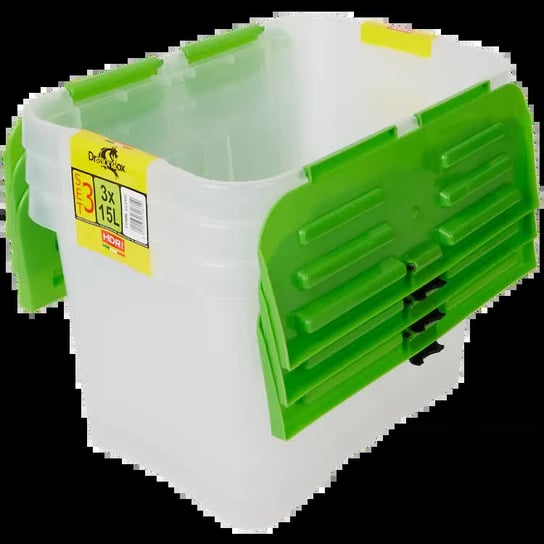 Plastikowe Pudełka Z Pokrywą Pojemniki 3X 15L Inna marka