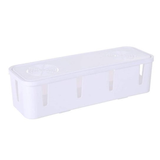Plastikowe pudełko na kable z otworami (Białe) STRADO