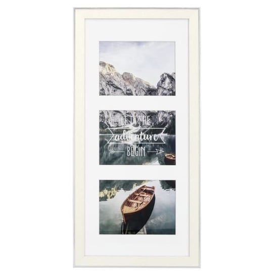 Plastikowy kolaż fotograficzny Sierra, biały, 25 x 55 cm (3 zdjęcia) Inna marka