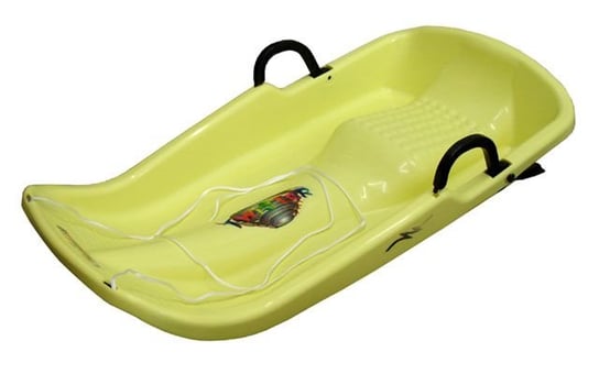 Plastikowy ślizg Twister Bob - żółty CorbySport
