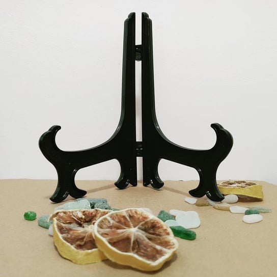 Plastikowy stojak / ekspozytor do talerza wys 13cm Rzecz-Pospolita Sztuka Użytkowa