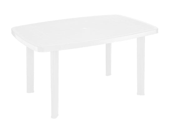 Plastikowy stół ogrodowy FARO - 137 x 85 cm, biały Tradgard