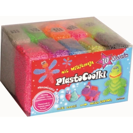 PlastoCoolki - masa plastyczna, 10 kolorów Sellmar