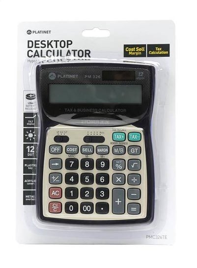 Platinet Calculator Pm326Te 12D Tax Mar 41067 PLATINET