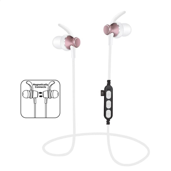 PLATINET IN-EAR BLUETOOTH V4.2 + microSD SPORT EARPHONES + MIC PM1060 PINK [44464] Freestyle
