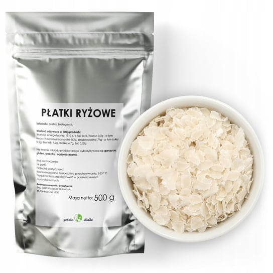 Płatki Ryżowe Naturalne Dieta 500G GORZKOISLODKO