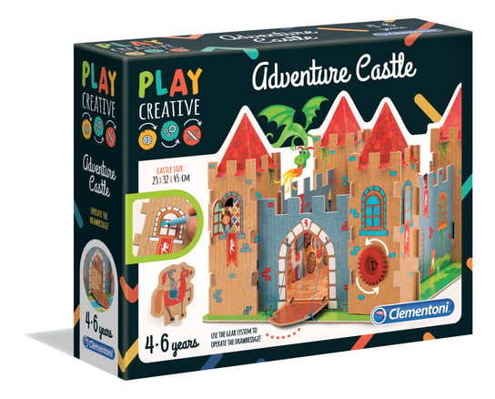 Play Creative, zestaw kreatywny Zamek przygód, 15286 Clementoni