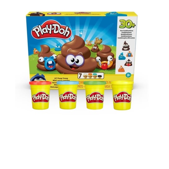 Play-Doh Builder Ciastolina Lil' Poop Troop zabawna kupa E8584 + 4 tuby 23241 Play-Doh