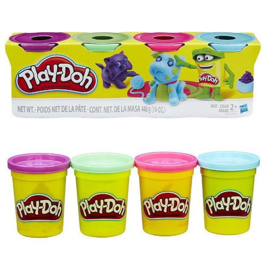 Play-Doh, ciastolina Bright Color, 4-pack Play-Doh