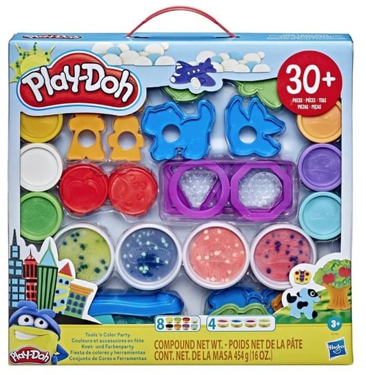 Play-Doh, Ciastolina z foremkami, 12 tub Play-Doh