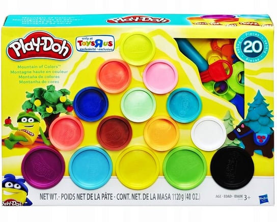 Play-Doh, ciastolina, Zestaw Hasbro 15 Tub+ Akcesoria Play-Doh