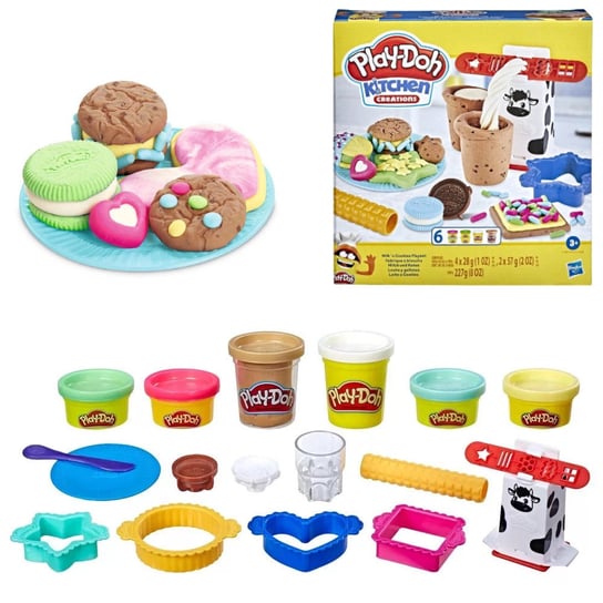 Play-Doh Ciastolina Zestaw Mleczne Ciasteczka E5471 Play-Doh